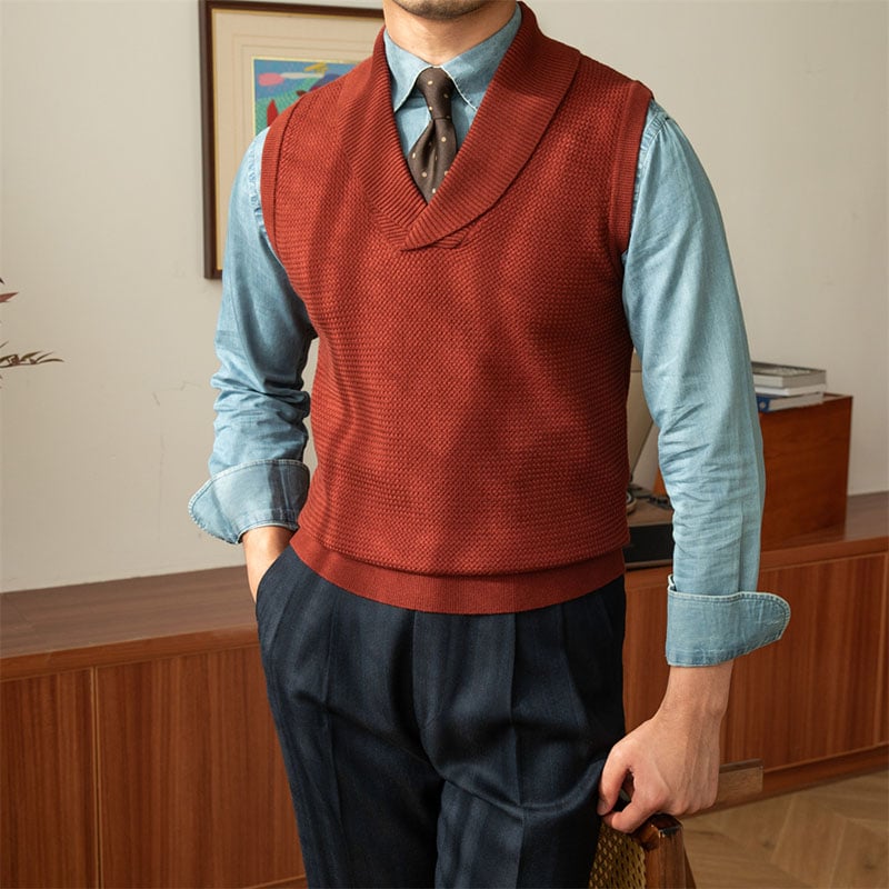 aldorian™-Men's casual collar knit vest (Buy 2 Free Shipping)