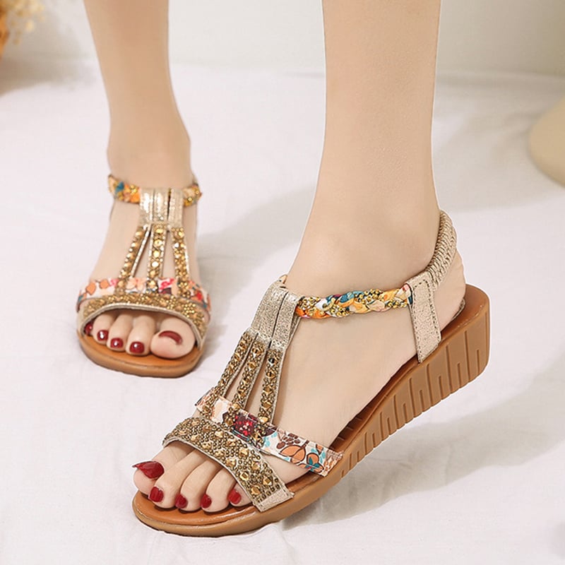aldorian™-🔥Women's New Summer Rhinestone Open Toe Orthopaedic Sandals