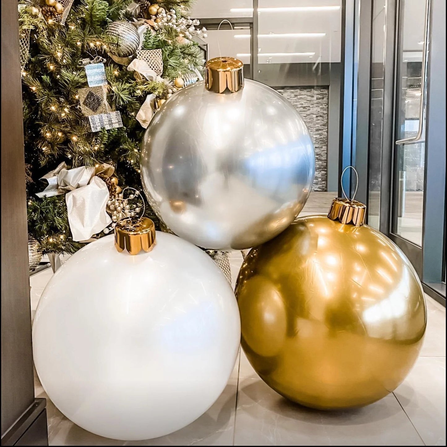aldorianā¢-šOversized Inflatable Christmas Ball Decorationš | šBuy 3 Free Shippingš„