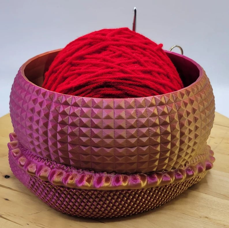 aldorian™-Large Fantasy Dragon and Egg Fantasy Bowl Knitting or Crochet Bowl- Buy two and get free shipping