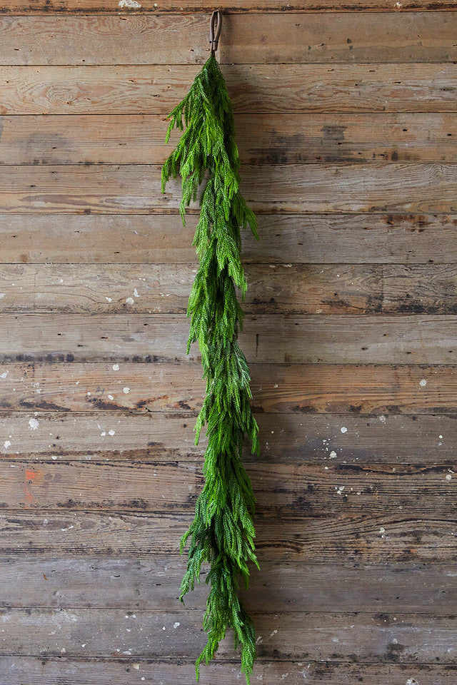 aldorian™-✨Natural Christmas Greenery - Real Touch Norfolk Pine Garland