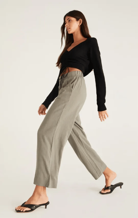 aldorian™-49% OFF🔥Women's elastic high waist casual wide leg pants (Buy 2 Free Shipping)