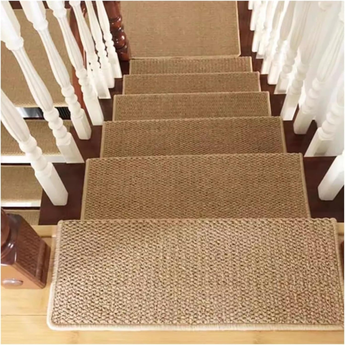 aldorian™-Self Adhesive Imitation Sisal Indoor Stair Runner Rugs Cover Mat