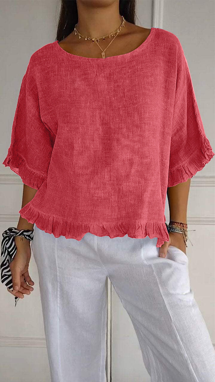 aldorian™-Women's Fashion Ruffle Sleeve T-Shirt
