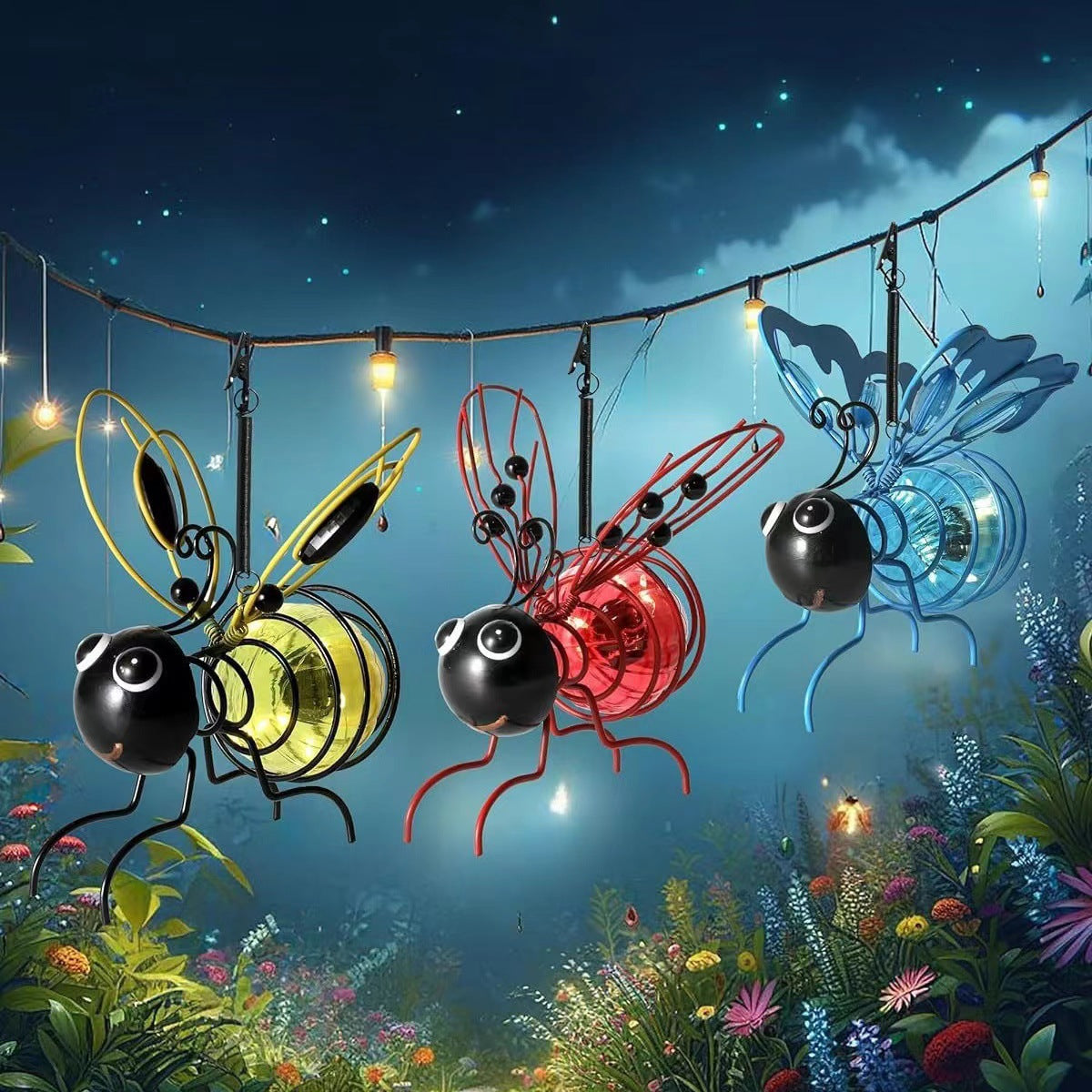 aldorian™-🔥Outdoor Hanging Solar Bee Light
