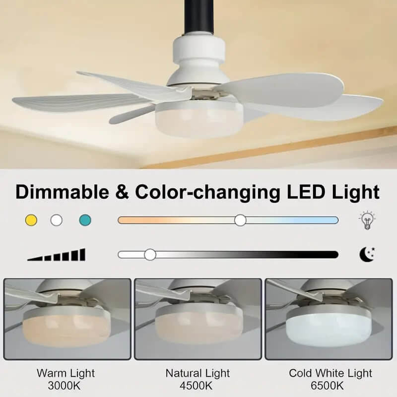 aldorian™-Bright Cool Ceiling Socket Fan & Light with Remote