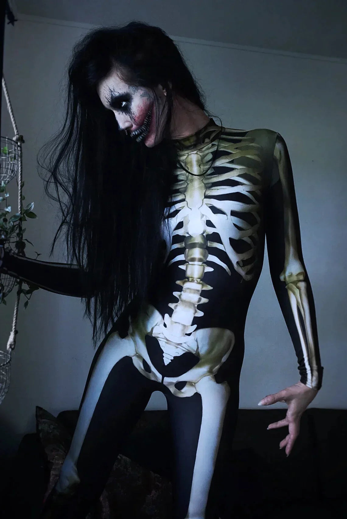 aldorianā¢-Early Halloween Promotionš„ Cosplay Women Skeleton Bodysuit
