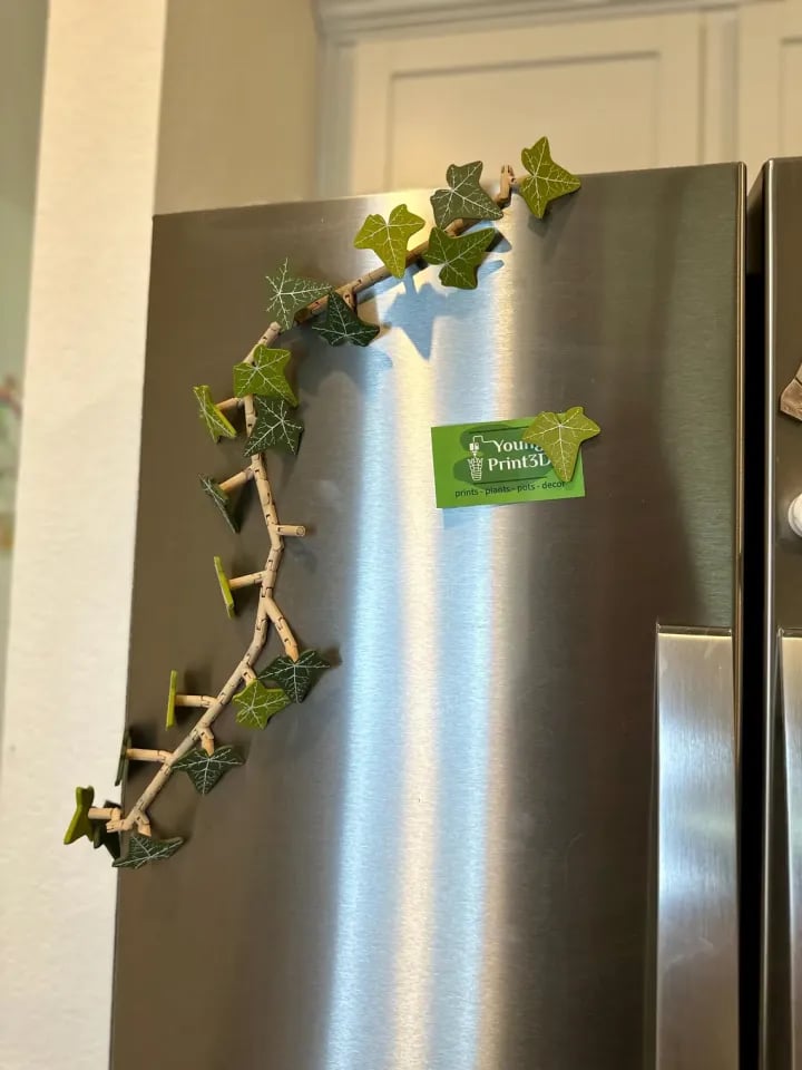 aldorian™-🍃 3D Printed Magnetic Ivy Faux Plant Fridge Magnet