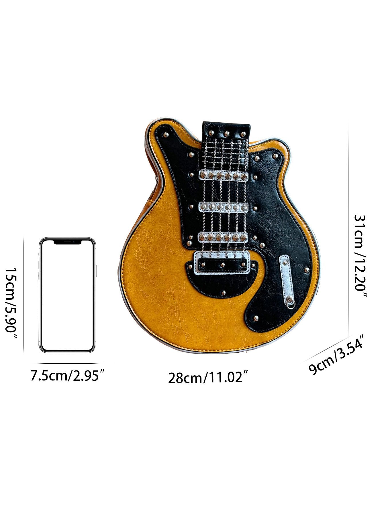 aldorian™-Guitar Shaped Crossbody Shoulder Bag