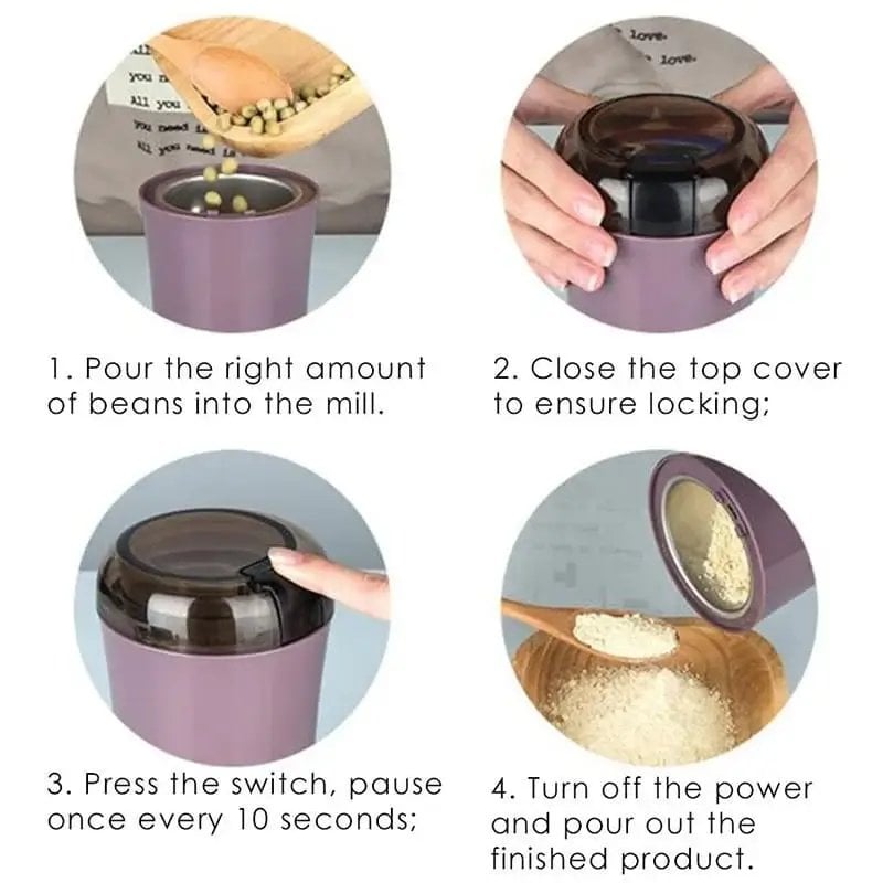 aldorianā¢-š„Portable Electric Grinder -- Kitchen Essentials