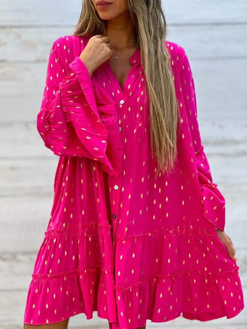 aldorian™-Fashion Flared Sleeve Loose Fit Casual Dress (Buy 2 Free Shipping)