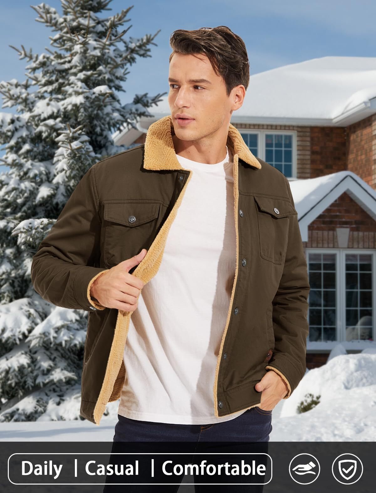 aldorian™-Men's Winter Jackets Sherpa Lined Jackets