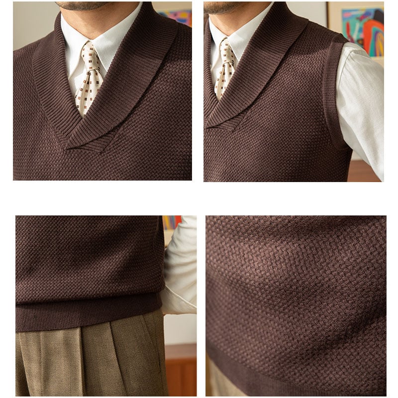 aldorian™-Men's casual collar knit vest (Buy 2 Free Shipping)