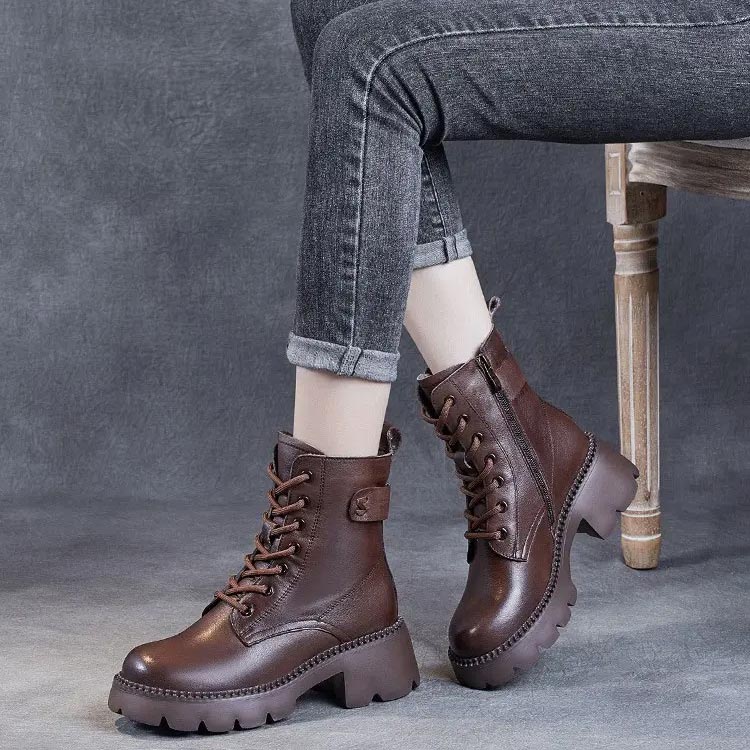aldorian™-Women's orthopedic comfortable leather boots - Ideal gift