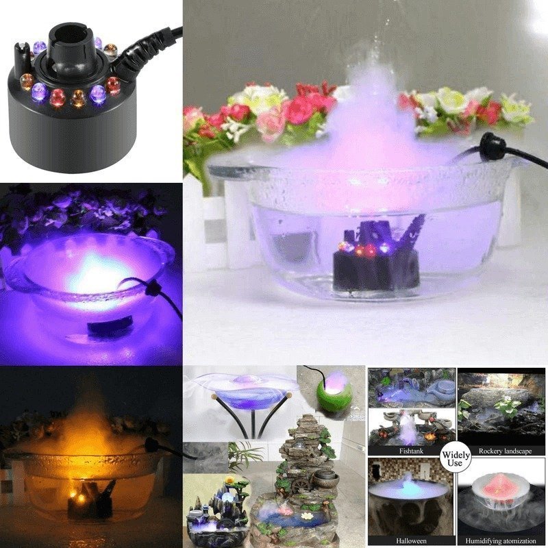 aldorian™-🎃12 LED light Ultrasonic Mist Maker Fogger