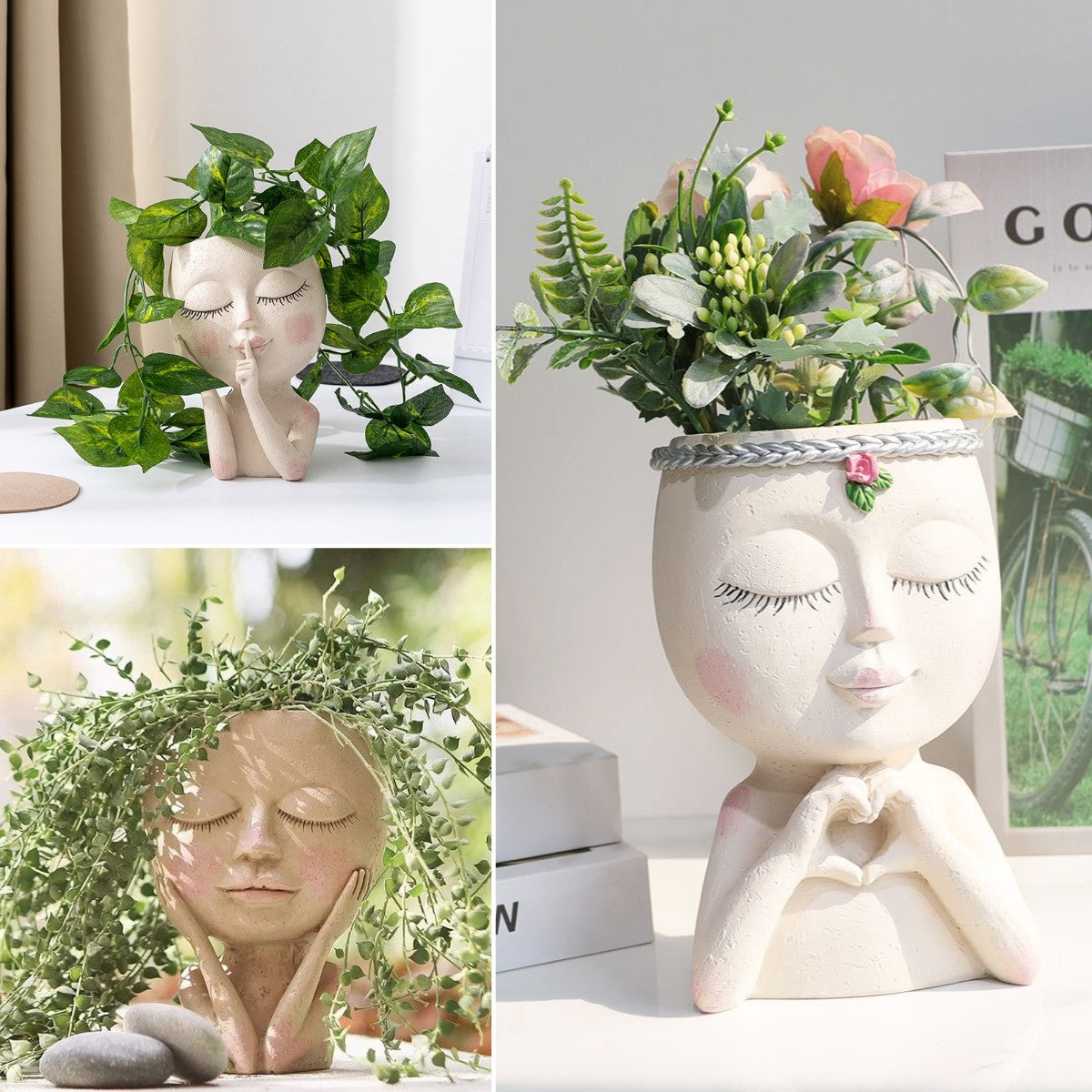 aldorian™-💝2024 HOT SALE-Girl Face Head Planter