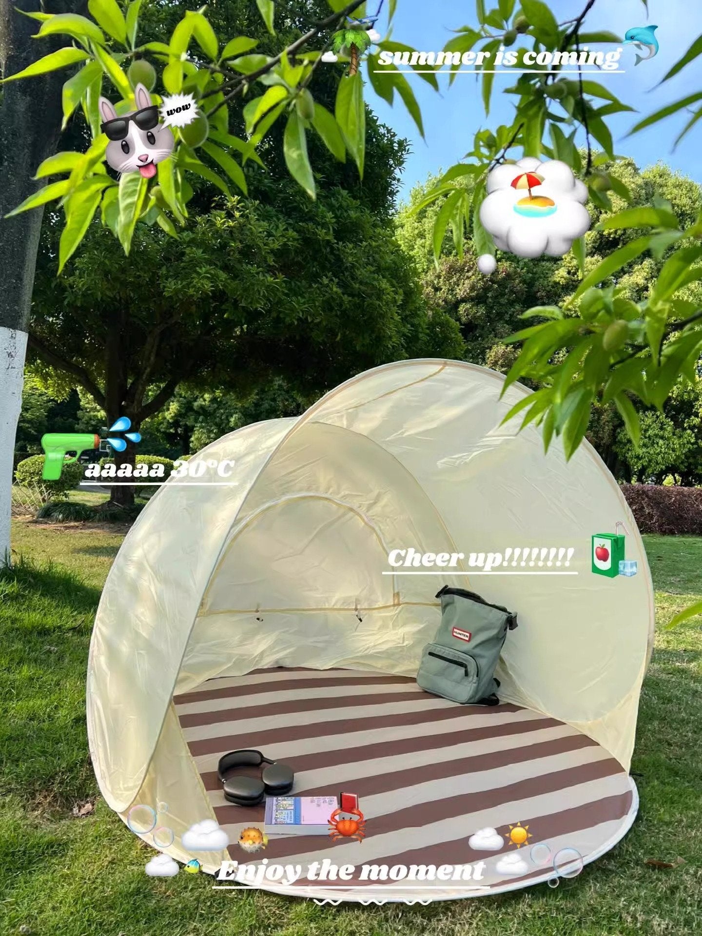 🏖️⛺️Pop-Up Beach Tent with UV Protection