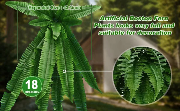 aldorian™-💥This Week's Special Price $19.99🌱UV Resistant Lifelike Artificial Boston Fern