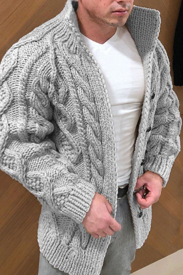 aldorian™-🔥49% OFF🔥Men's Stand Collar Casual Knit Cardigan