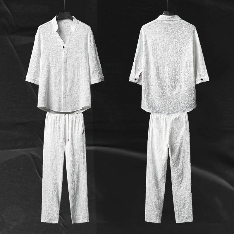 aldorian™-🔥🔥Men's 2 Pieces Linen Set Summer Outfits