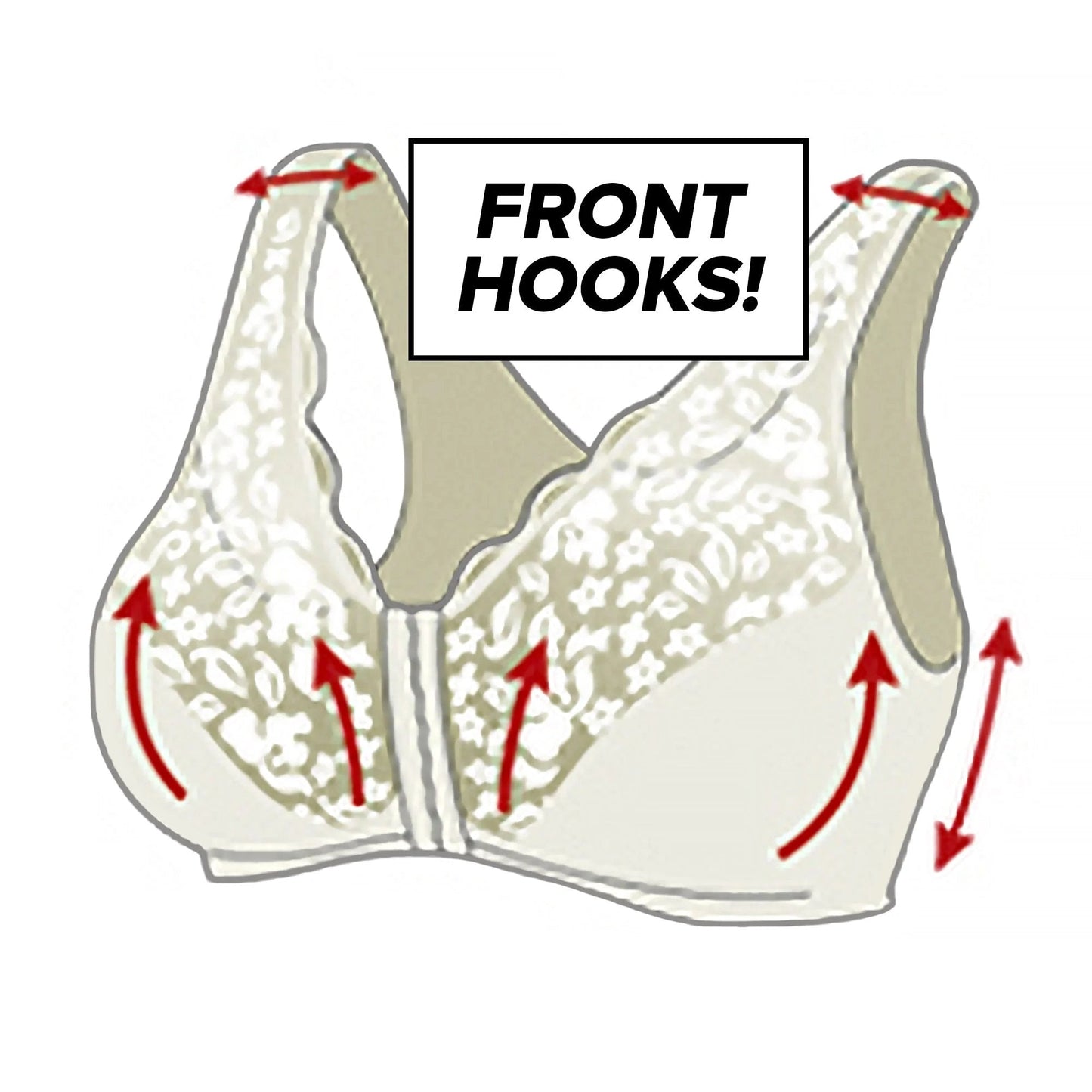 aldorian™-💖Front Hooks, Stretch-Lace, Super-Lift And Posture Correction – ALL IN ONE BRA!