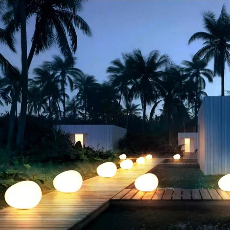 🔥Solar Powered Stone Garden Light