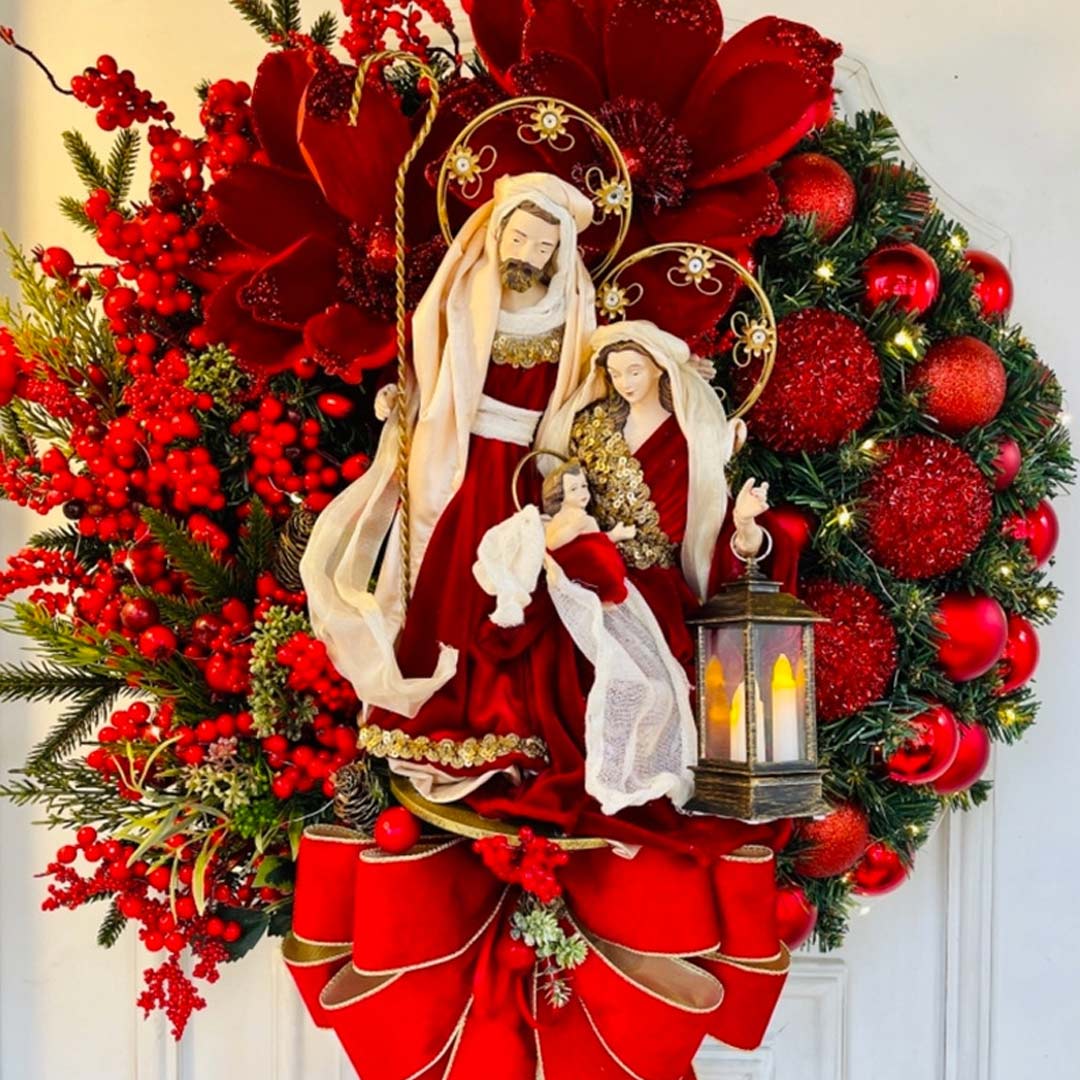 aldorian™-Sacred Christmas Wreath with Lights