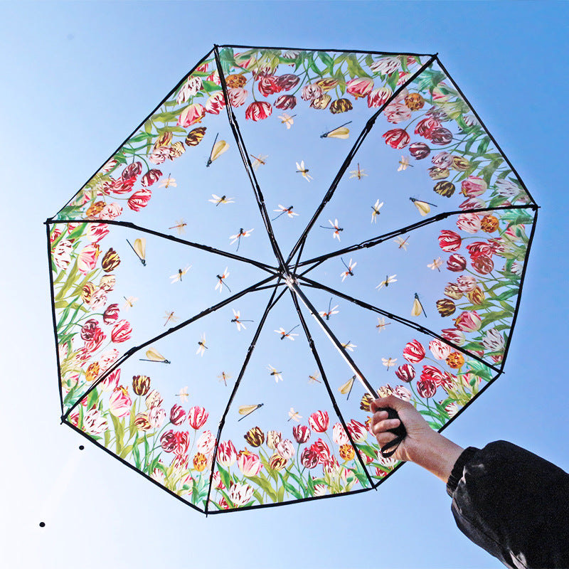 aldorian™-🔥Vintage Stained Glass Automatic Umbrella