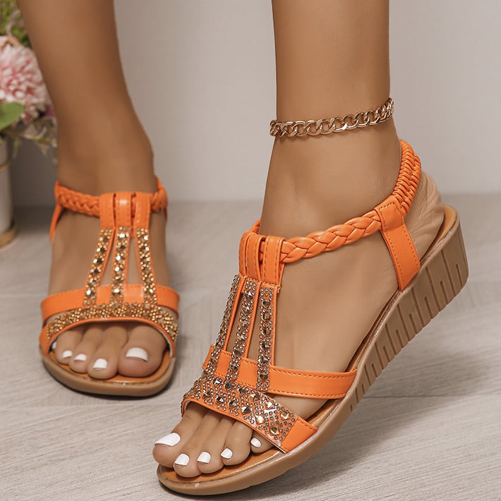 aldorian™-🔥Women's New Summer Rhinestone Open Toe Orthopaedic Sandals