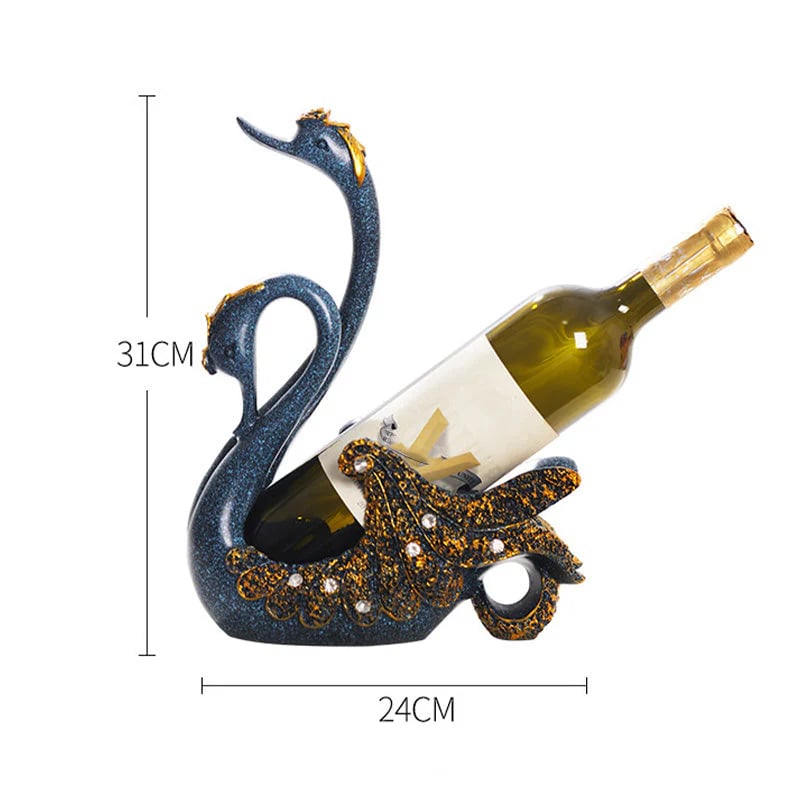 ⏰Swan Wine Bottle Holder Rack