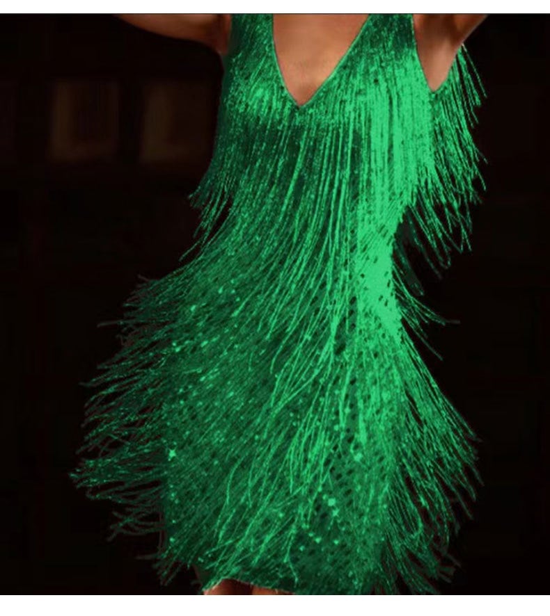 aldorian™-👗Sexy Elegant Party Tassels Dress👗