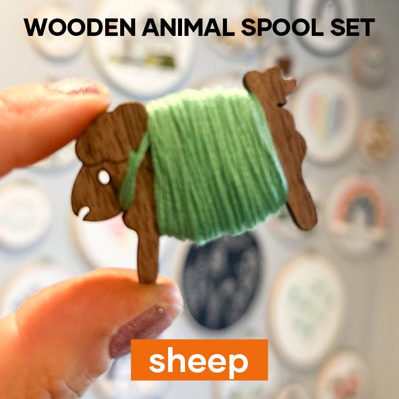 aldorian™-Wooden Animal Bobbin Set
