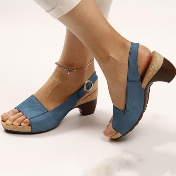 aldorian™-Comfortable Elegant Low Chunky Heel Shoes