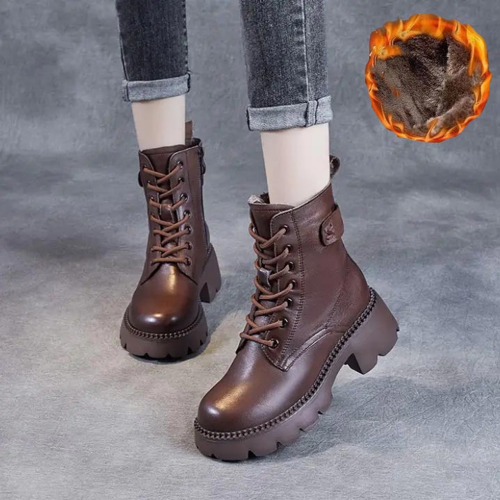 aldorian™-Women's orthopedic comfortable leather boots - Ideal gift