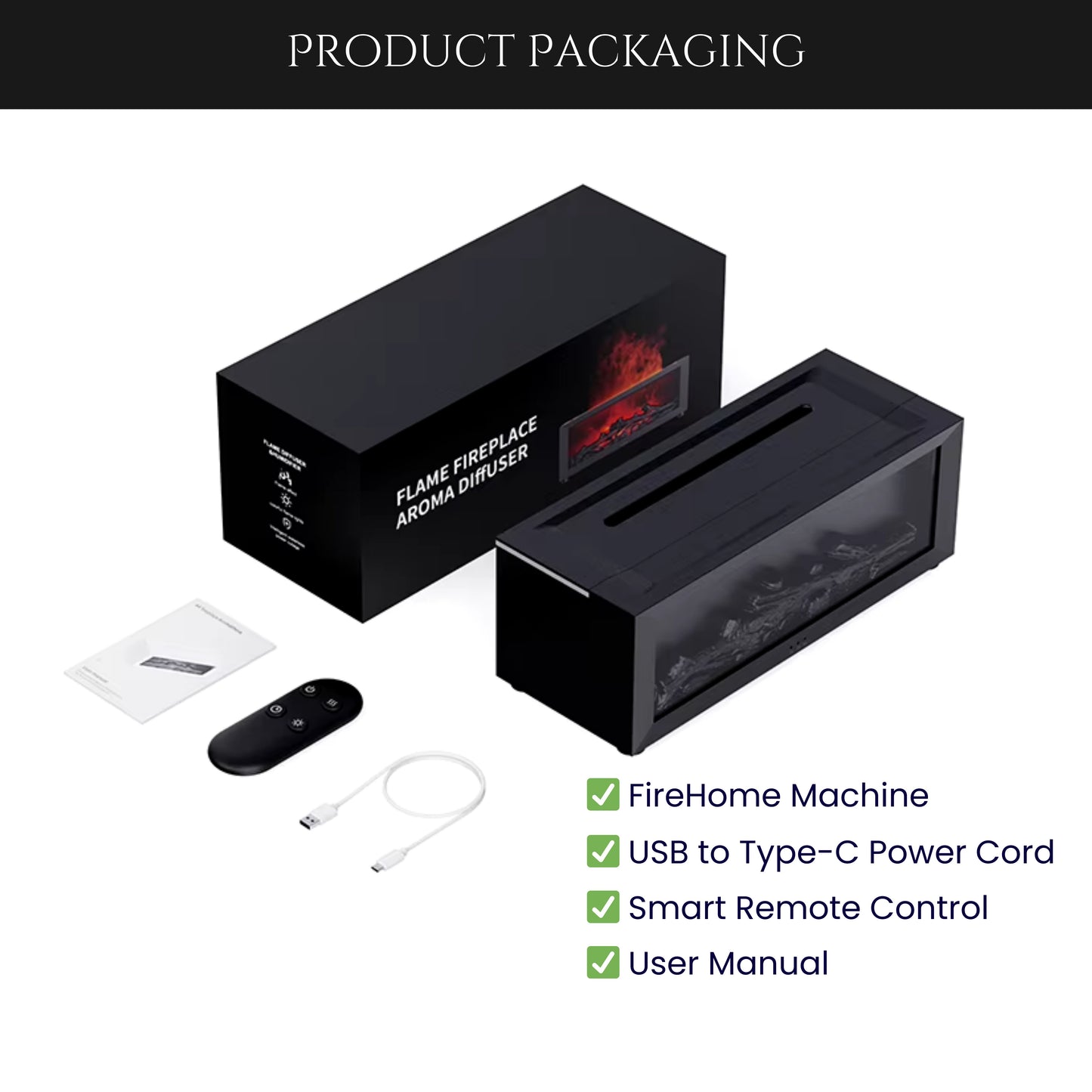 aldorian™-Fireplace Aroma Diffuser Humidifier