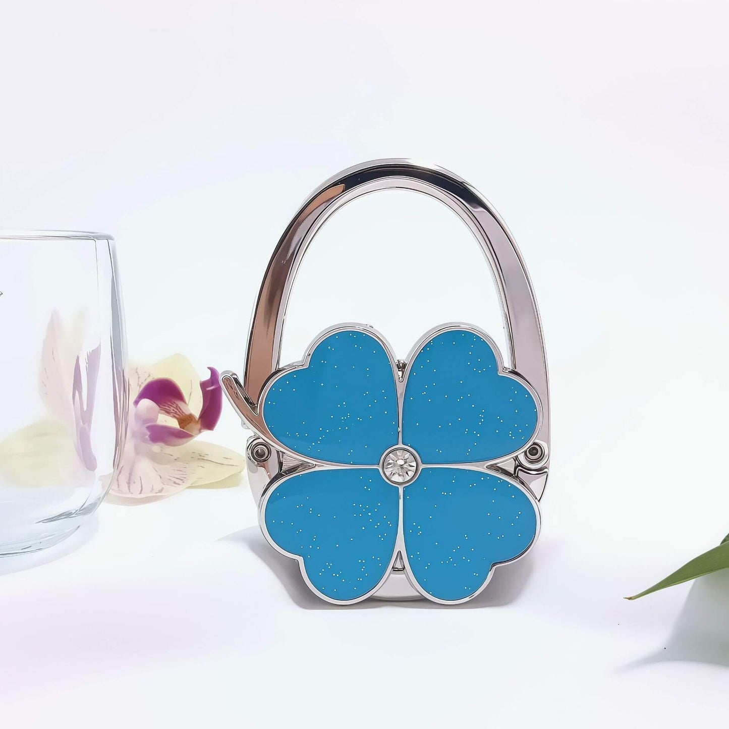 Four Leaf Clover Design Foldable Handbag Hanger