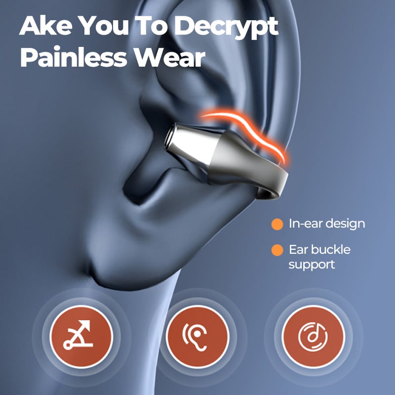 aldorian™-🎁 49% OFF🎁 Wireless Ear Clip Bone Conduction Headphones