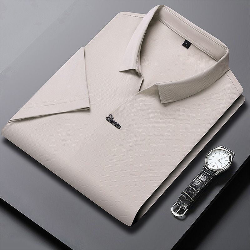 🎁Men’s Casual Lapel Breathable Wrinkle-free T-shirt