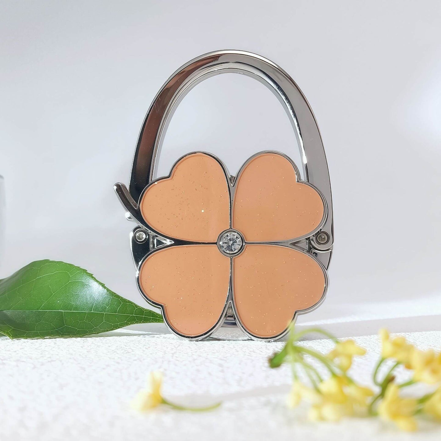 Four Leaf Clover Design Foldable Handbag Hanger