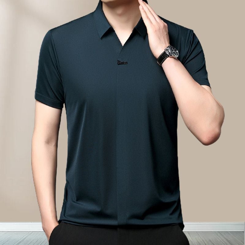 🎁Men’s Casual Lapel Breathable Wrinkle-free T-shirt