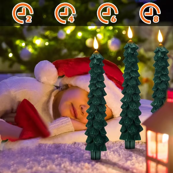 aldorian™-🎁🎄Christmas tree LED candles