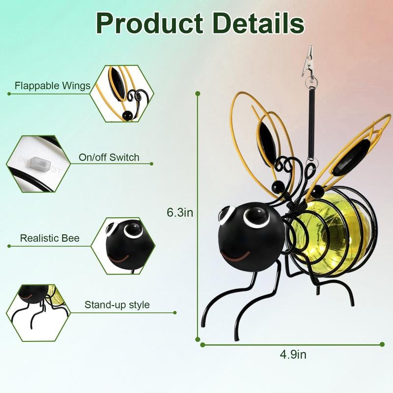 🔥Outdoor Hanging Solar Bee Light