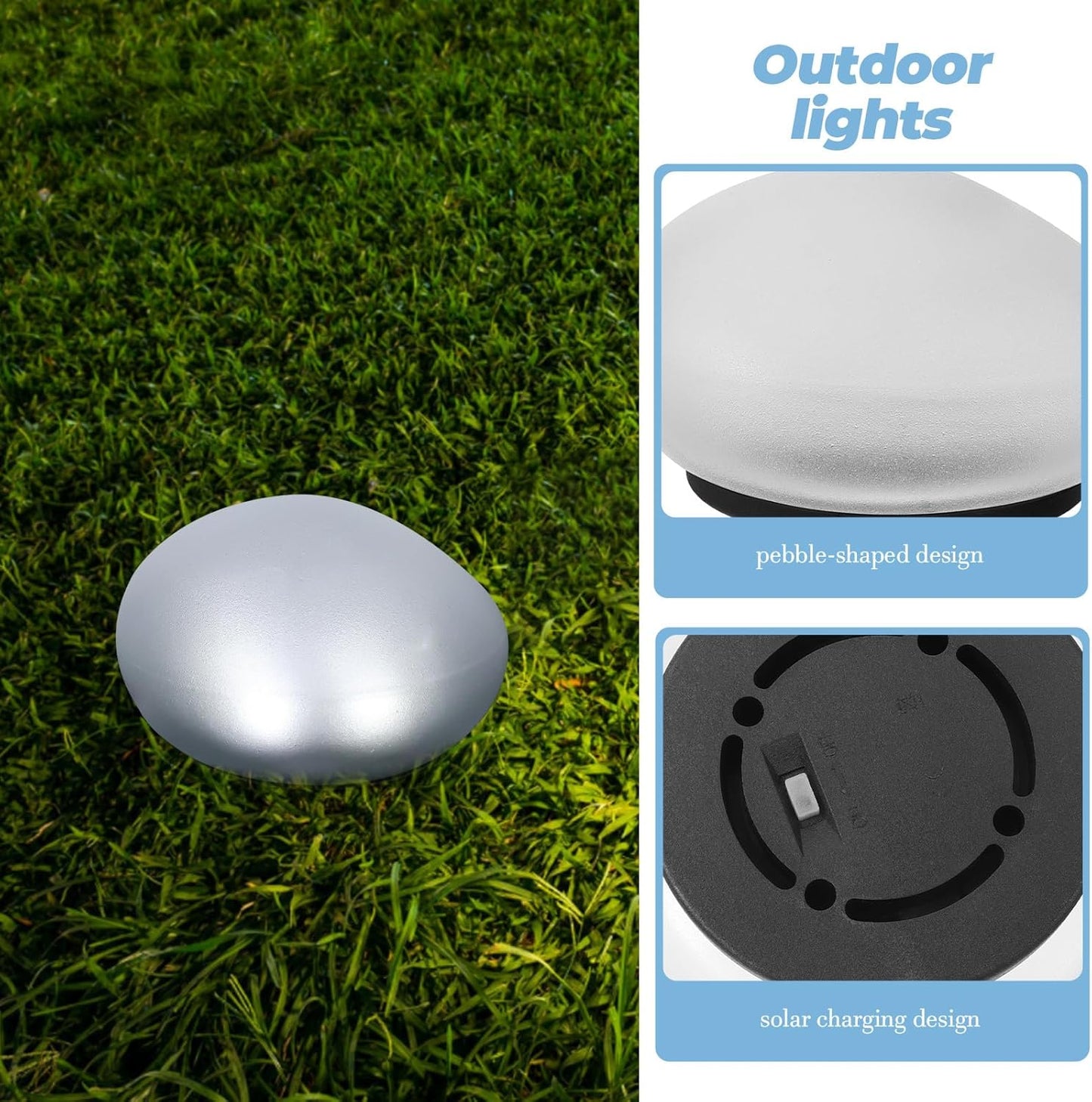 🔥Solar Powered Stone Garden Light
