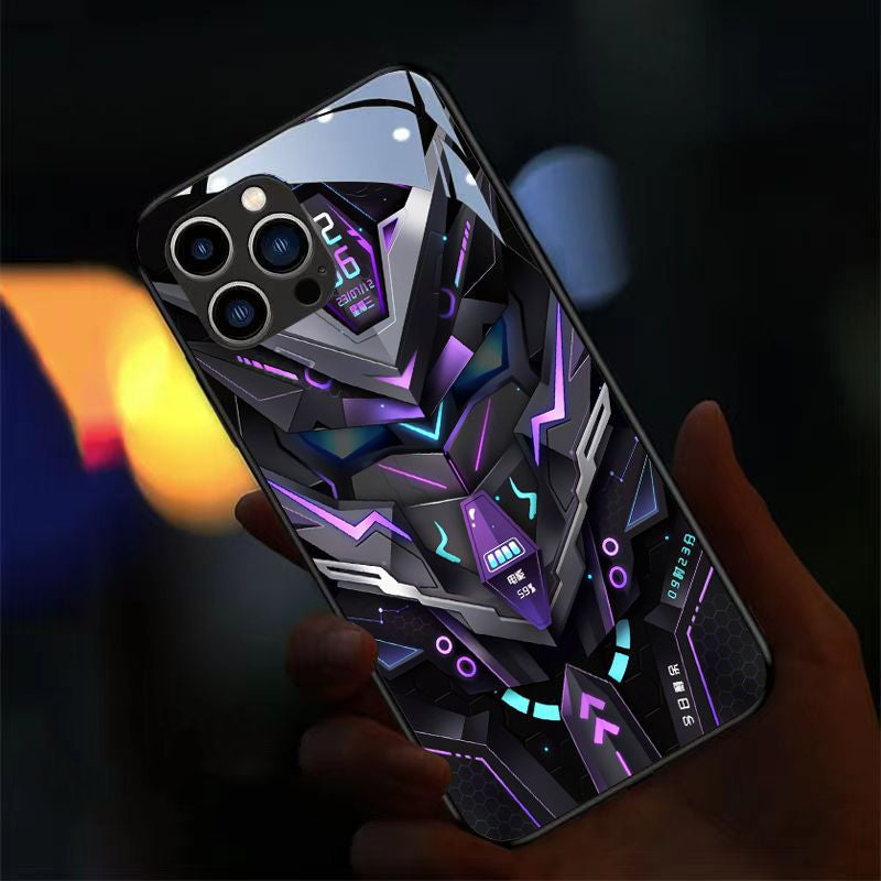 aldorian™-Cool Mecha Apple Smart Flash Phone Case