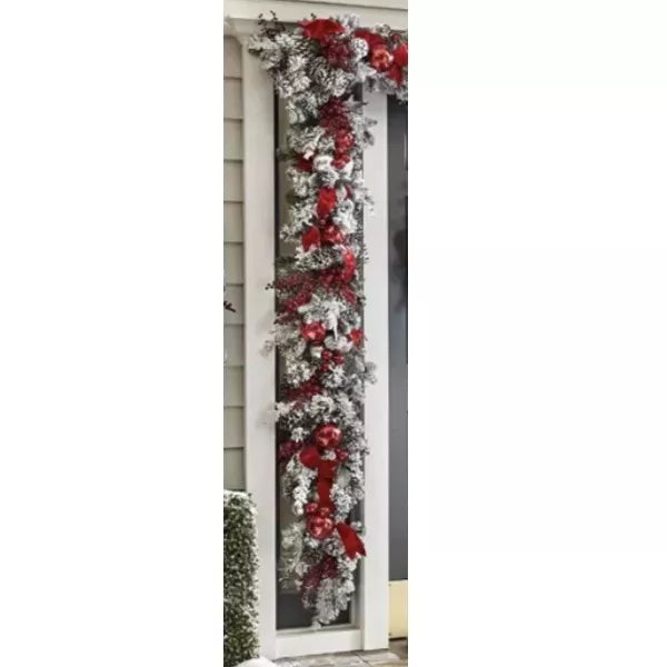 aldorian™-The Cordless Prelit Red And White Holiday Trim