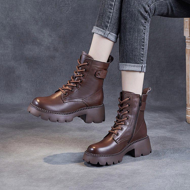 aldorian™-Women's orthopedic comfortable leather boots - Ideal gift