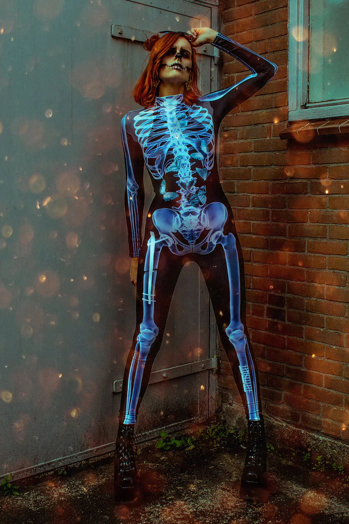 aldorianā¢-Early Halloween Promotionš„ Cosplay Women Skeleton Bodysuit