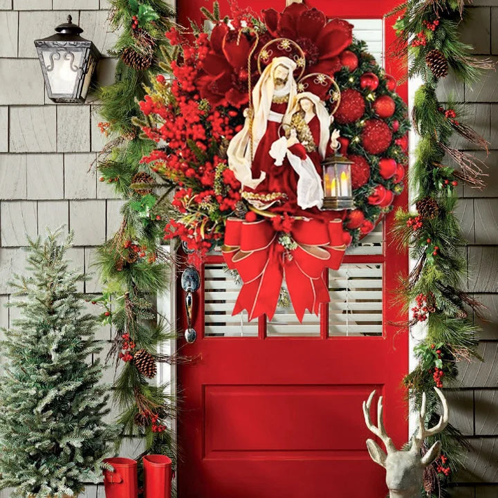 aldorian™-Sacred Christmas Wreath with Lights