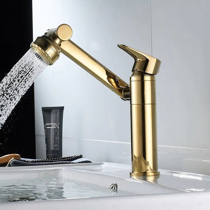 aldorian™-Single Hole Hot And Cold Water Faucet Universal Swivel Basin Faucet(Free 60cm water pipe)