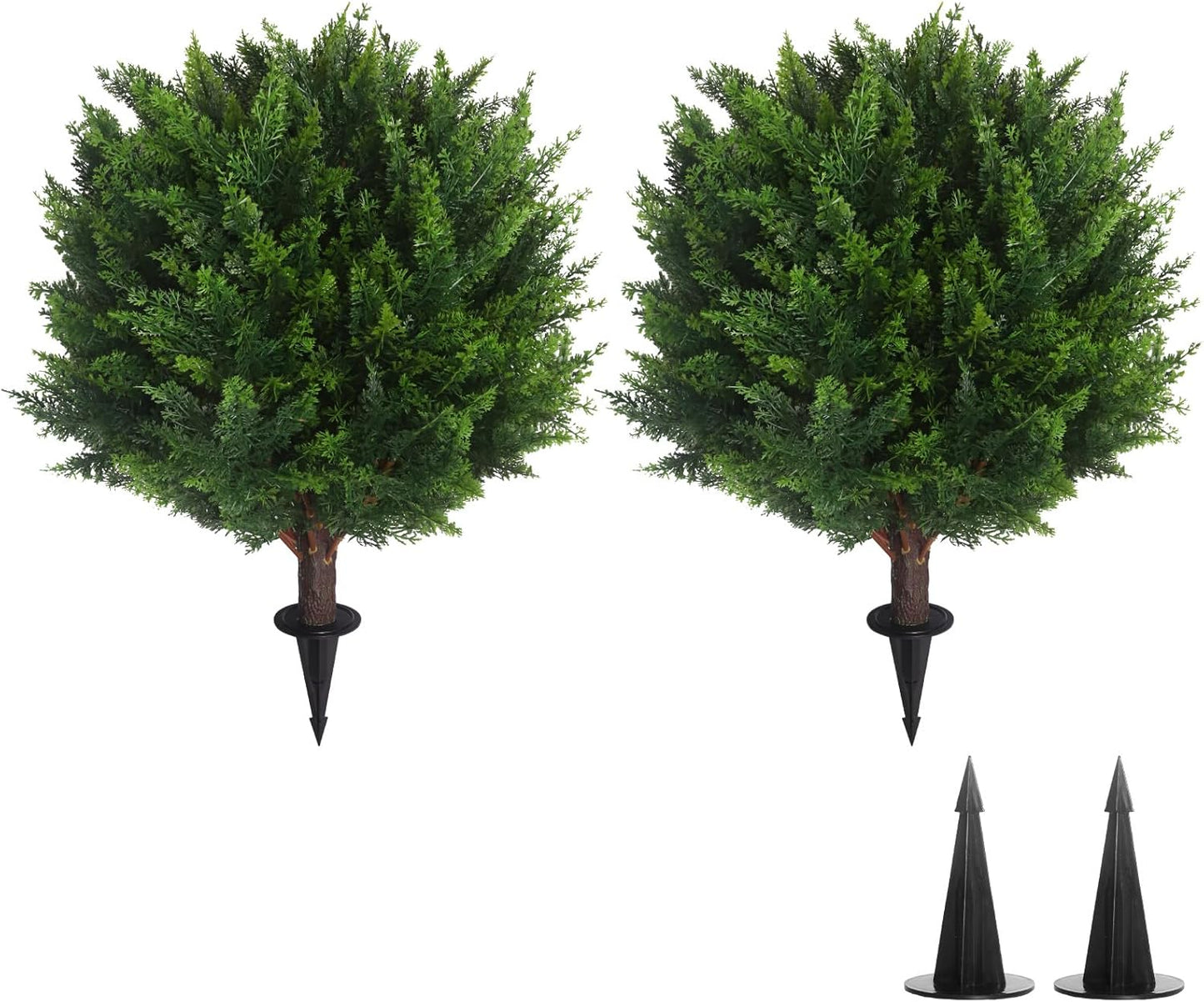 aldorian™-Spring Sales-UV Resistant Artificial Cedar Topiary Ball Tree